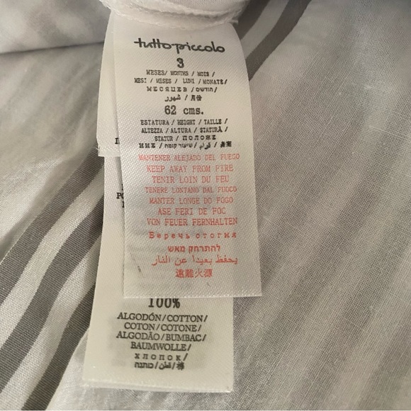 Tutto Piccolo Baby Girls Stripes Dress - Picture 7 of 8